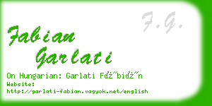fabian garlati business card